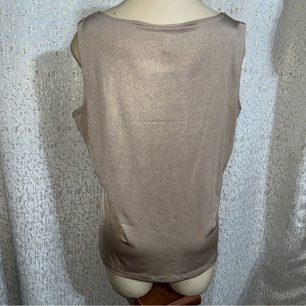 Chico's Travelers Liquid Shimmer Tank Top, NWT, Size 2 (12/14, L)